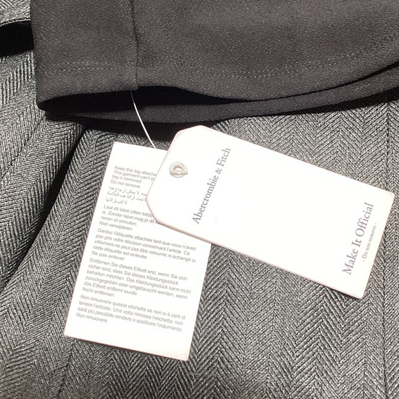 Abercrombie & Fitch MT Black Maxi Dress side slit and two different straps - Picture 8 of 10